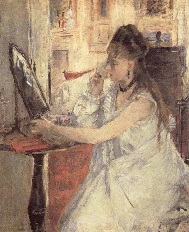 Berthe Morisot Young Woman powdering Herself china oil painting image